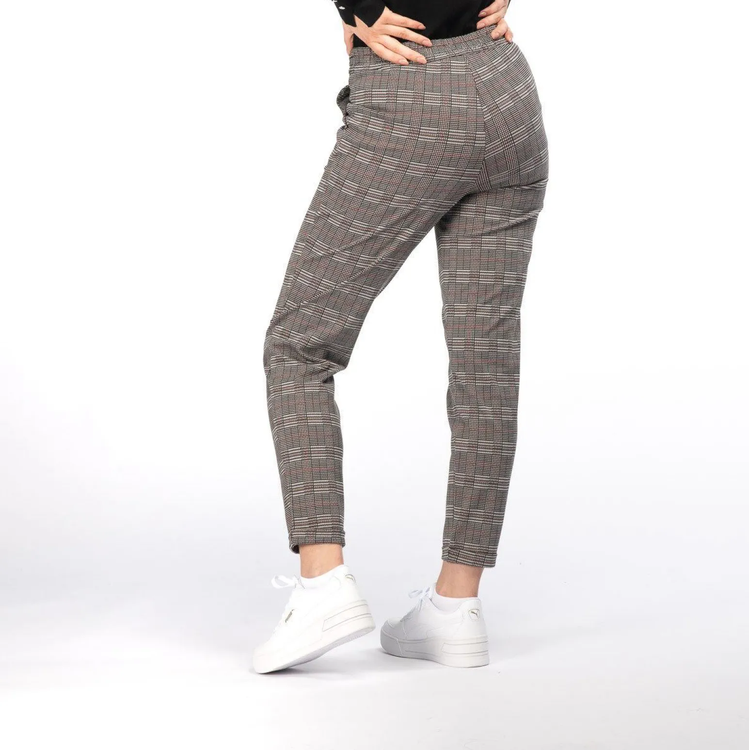 JACQUELINE DE YONG - PANTALONE DELICIOUS CHECK