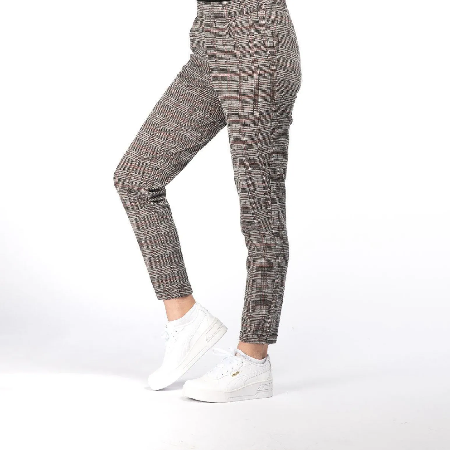 JACQUELINE DE YONG - PANTALONE DELICIOUS CHECK