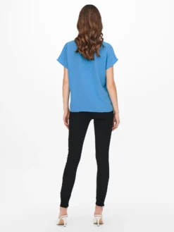 JACQUELINE DE YONG - TSHIRT MEZZA MANICA NERA DA DONNA