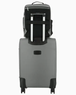 JAGUAR - TROLLEY GRIGIO IN TESSUTO CON DOPPIA TASCA FRONTALE, COMBINAZIONE TSA E 4 RUOTE