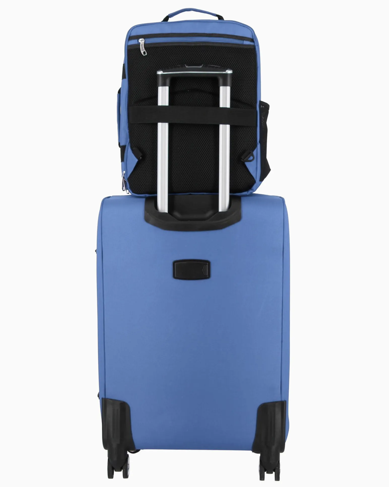 JAGUAR - TROLLEY JEANS IN TESSUTO CON DOPPIA TASCA FRONTALE, COMBINAZIONE TSA E 4 RUOTE