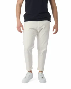 JEANS 5 TASCHE RELAX BIANCO