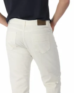 JEANS 5 TASCHE RELAX BIANCO