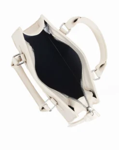 JUST GOLF - Borsa a mano beige con tasca frontale, tracolla removibile