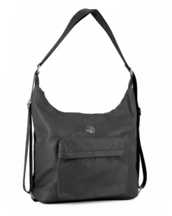 JUST GOLF - Borsa/zaino nera loggata con tasca frontale
