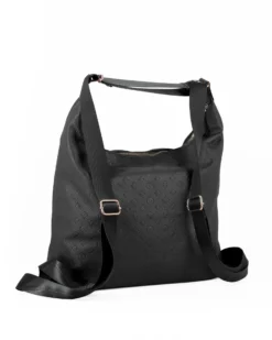 JUST GOLF - Borsa/zaino nera loggata con tasca frontale