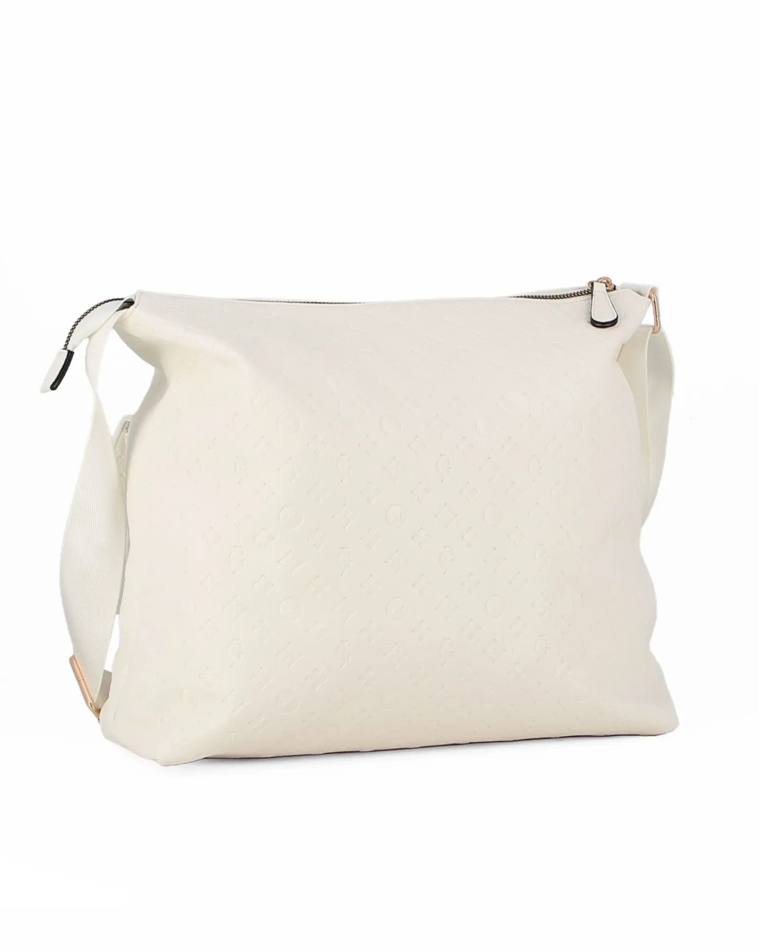 JUST GOLF - Tracolla bianca loggata con con tre tasche frontali