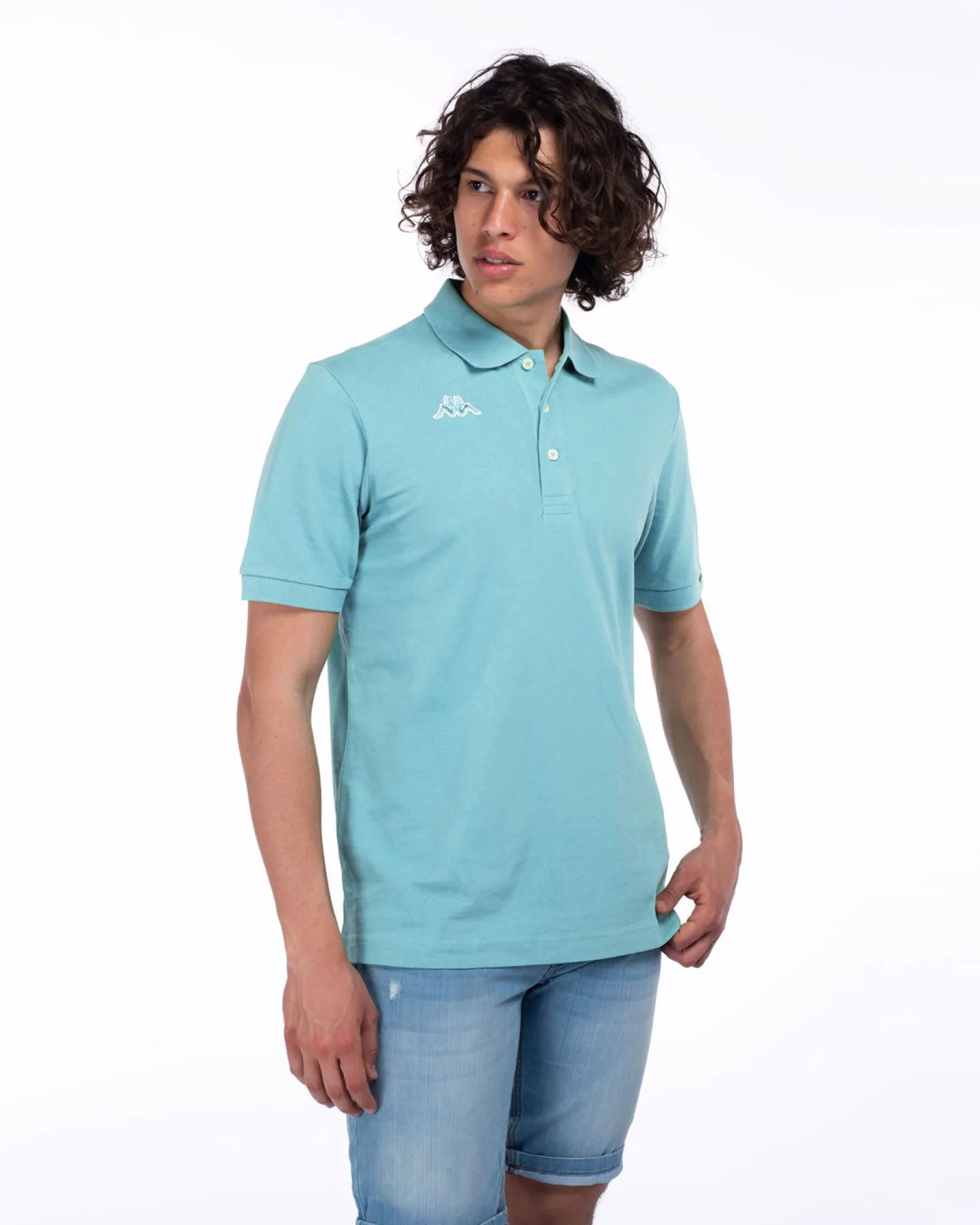 KAPPA - POLO MEZZA MANICA LOGO MALTAXITA MSS AZZURRA DA UOMO, 361533W