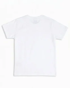 KAPPA -Tshirt manica corta bianca ragazzi 8-16 anni in cotone