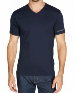 KAPPA - TSHIRT MANICA CORTA SCOLLO A V CALDO COTONE