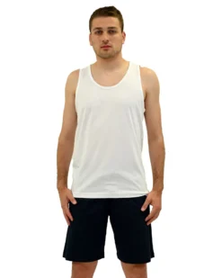 KEY UP - CANOTTA UOMO BIANCA  BASIC -2JB27/0001