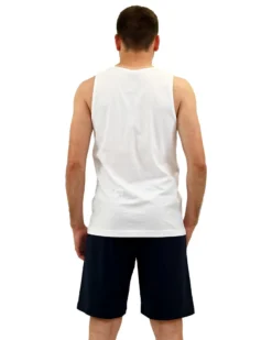 KEY UP - CANOTTA UOMO BIANCA  BASIC -2JB27/0001