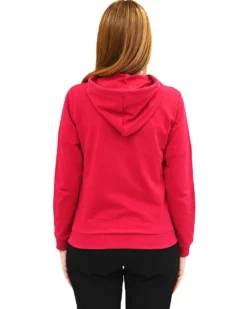 KEY UP - FELPA MAGENTA FULL ZIP DA DONNA