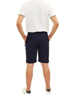 KEY UP - PANTALONCINO TECNICO BLU CON ELASTICO IN VITA DA UOMO