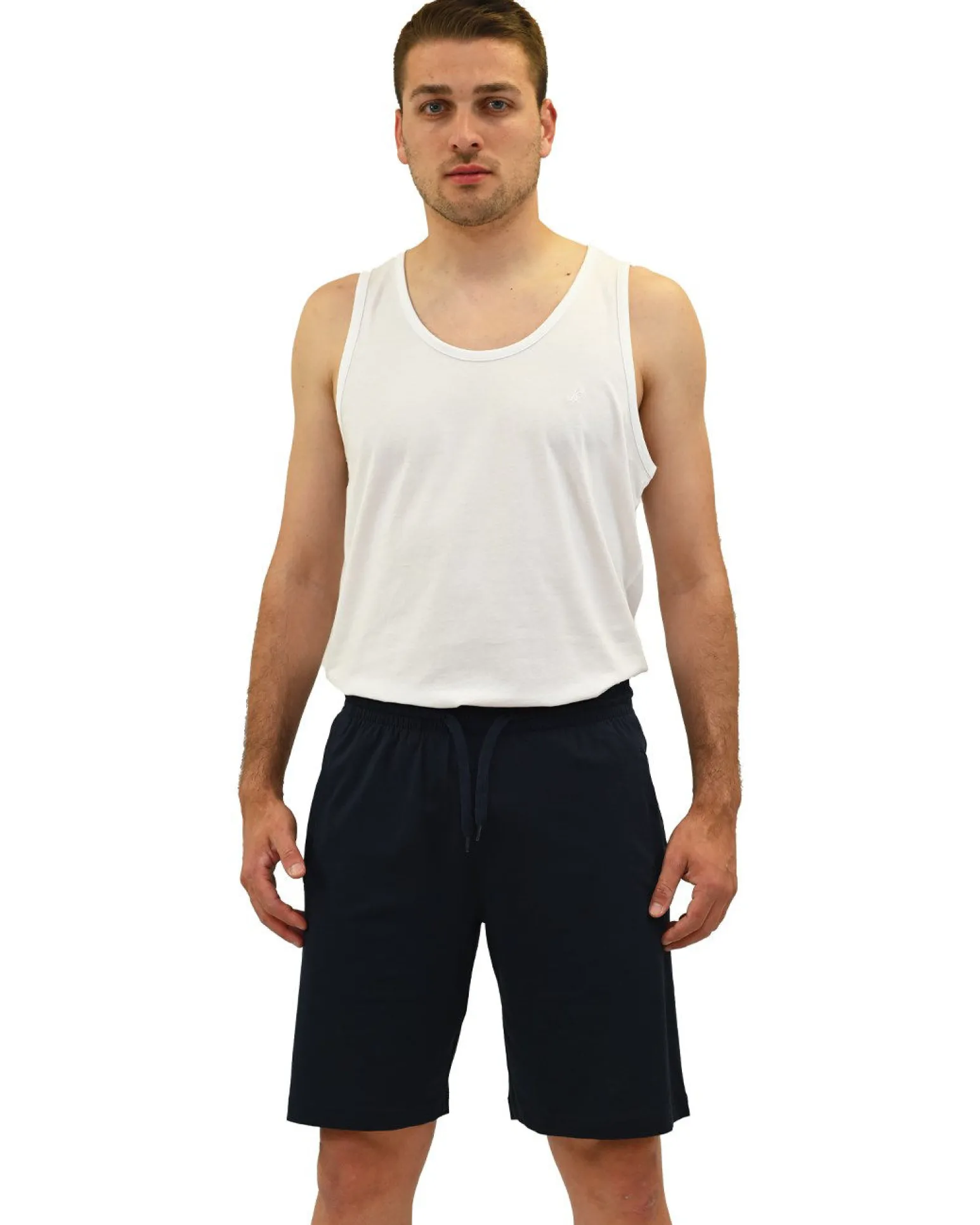 KEY UP - PANTALONCINO UOMO BLU BASIC - 2JB42/1245