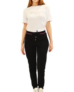KEY UP - PANTALONE TUTA NERO DA DONNA