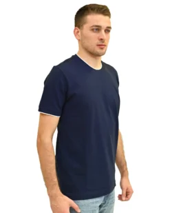 KEY UP - POLO BLU IN PIQUET DA UOMO