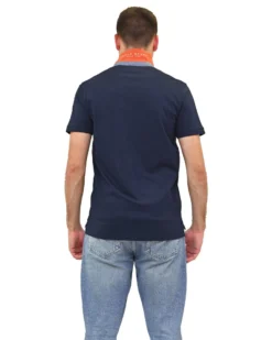 KEY UP - POLO MEZZA MANICA UOMO BLU  - 2R522/2923