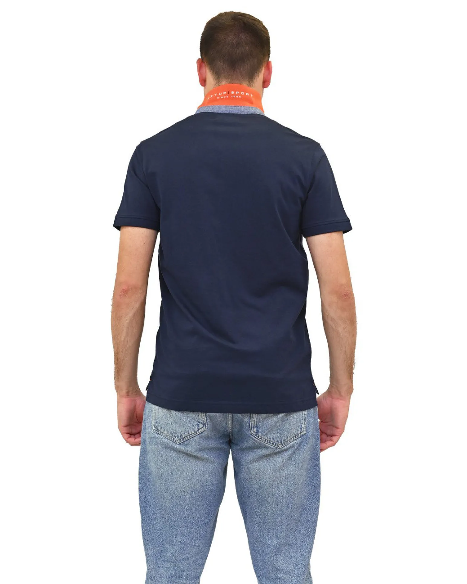 KEY UP - POLO MEZZA MANICA UOMO BLU - 2R522/2923