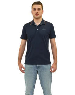 KEY UP - POLO MEZZA MANICA UOMO BLU - 2R522/2923