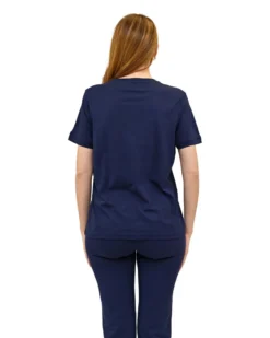 KEY UP - T-SHIRT MEZZA MANICA DONNA BLU - 5S881/1265