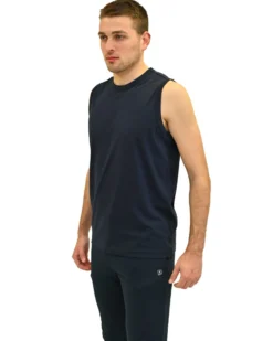 KEY UP - TSHIRT SMANICATA BLU DA UOMO IN COTONE JERSEY (STANDARD OEKO-TEX)