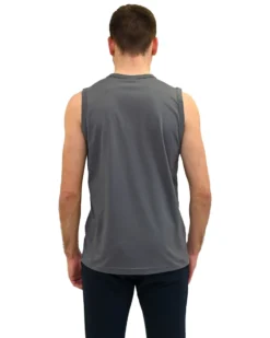 KEY UP - TSHIRT SMANICATA GRIGIA DA UOMO IN COTONE JERSEY (STANDARD OEKO-TEX)