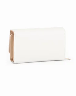 LANCETTI - Portafoglio bianco con patta