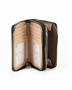 LAURA BIAGIOTTI - Portafoglio nero con due scomparti principali