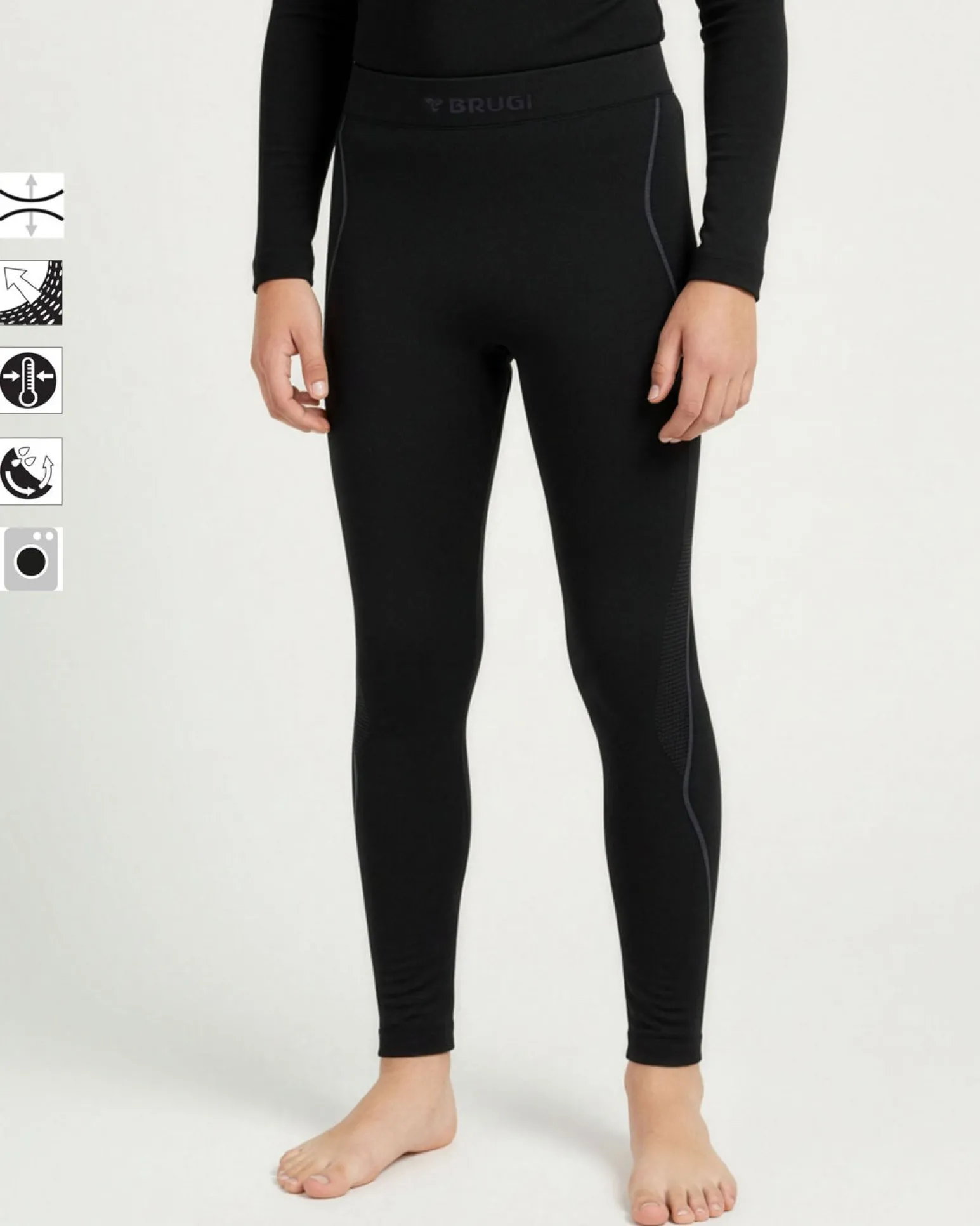 LEGGINGS INTIMO TERMICO JR BLACK