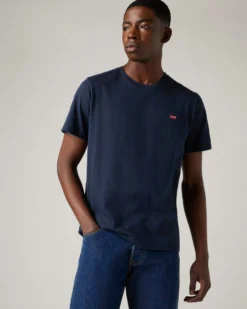 LEVI'S -T-SHIRT MEZZA MANICA ORIGINAL HM BLU SCURO DA UOMO, 56605_0017