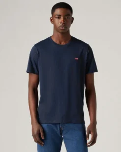 LEVI'S -T-SHIRT MEZZA MANICA ORIGINAL HM BLU SCURO DA UOMO, 56605_0017