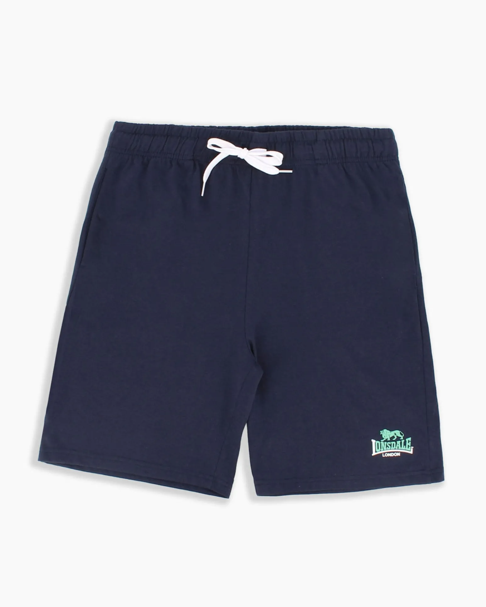 LONSDALE - BERMUDA UOMO BLU CON DETTAGLI BIANCHI E VERDI - LOUPE26094