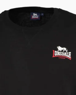 LONSDALE - Tshirt manica corta blu con logo in cotone