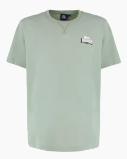 LONSDALE - Tshirt manica corta nera con logo in cotone