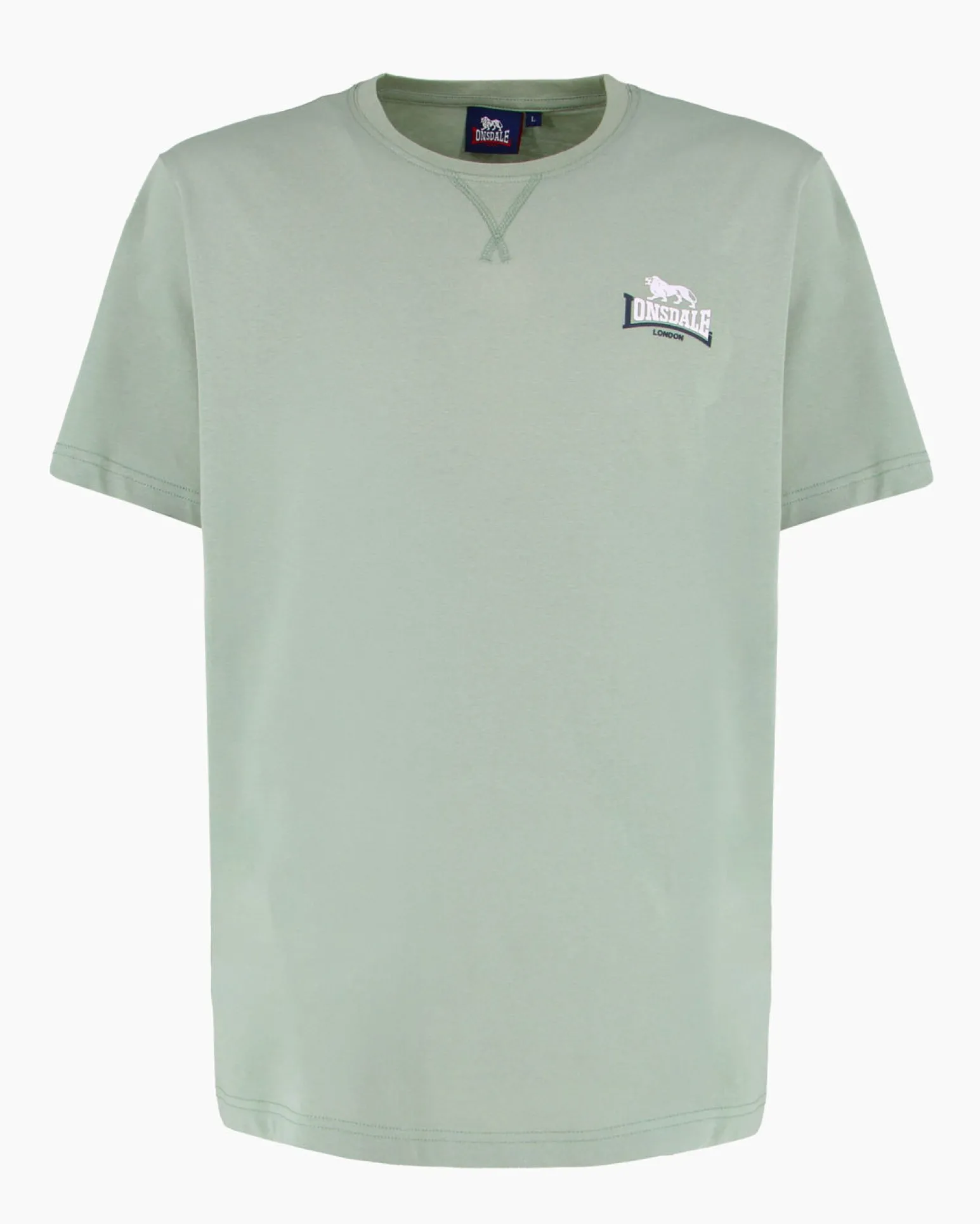 LONSDALE - Tshirt manica corta nera con logo in cotone