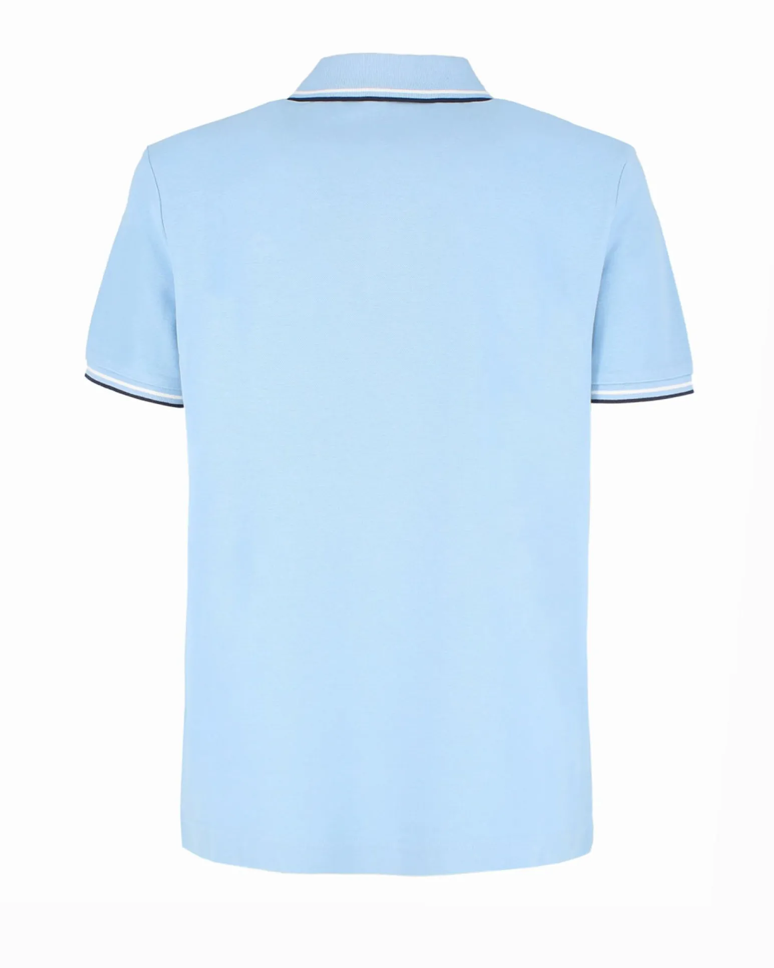 LOTTO - POLO MEZZA MANICA UOMO CELESTE CON RIGHINO BIANCO E BLU CLASSICA - 219238/BXI
