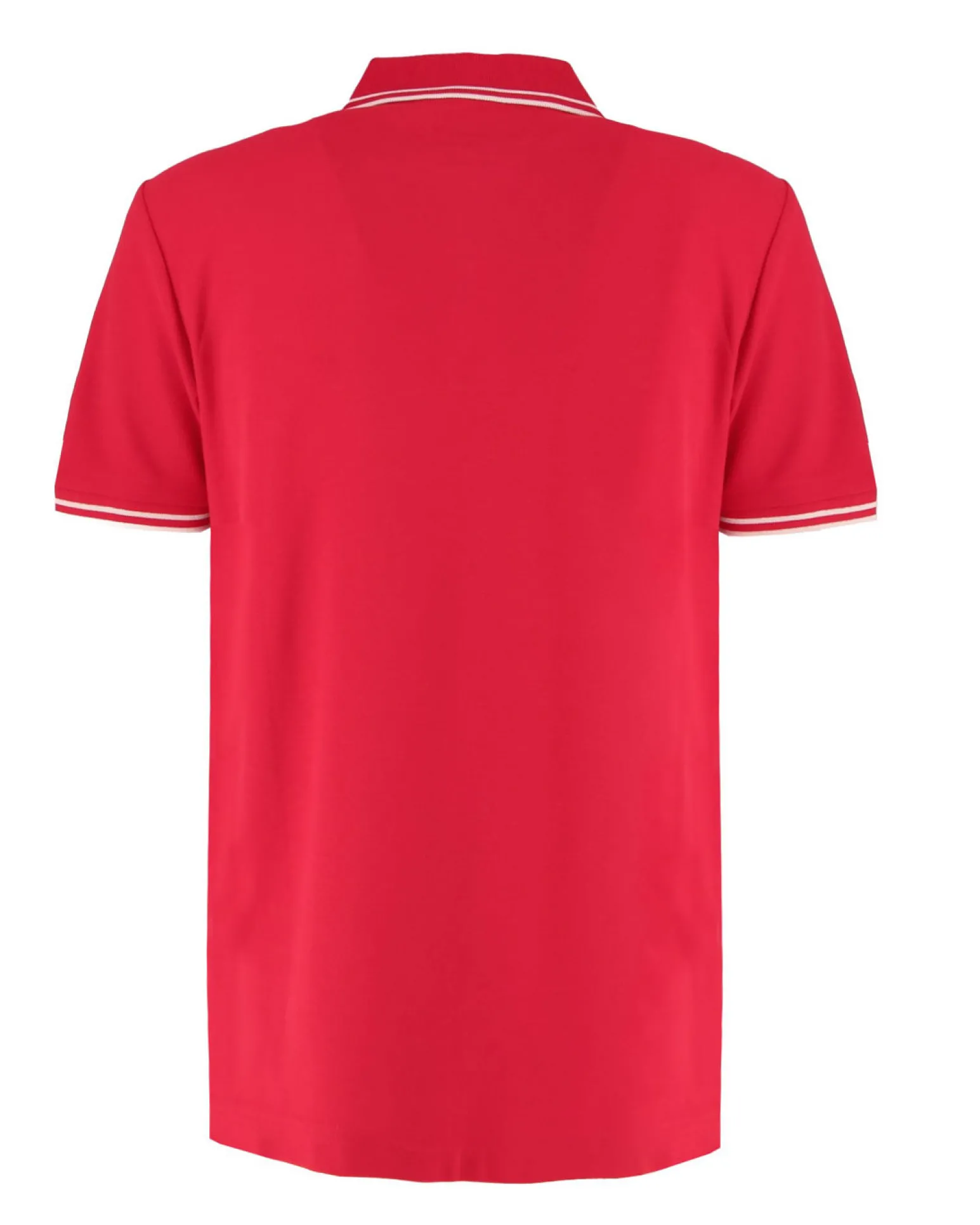 LOTTO - POLO MEZZA MANICA UOMO ROSSA CON RIGHINO BIANCO CLASSICA - 219238/D6T