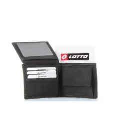 LOTTO - Portafoglio in VERA PELLE con doppio scomparto banconote e tasca portaspicci