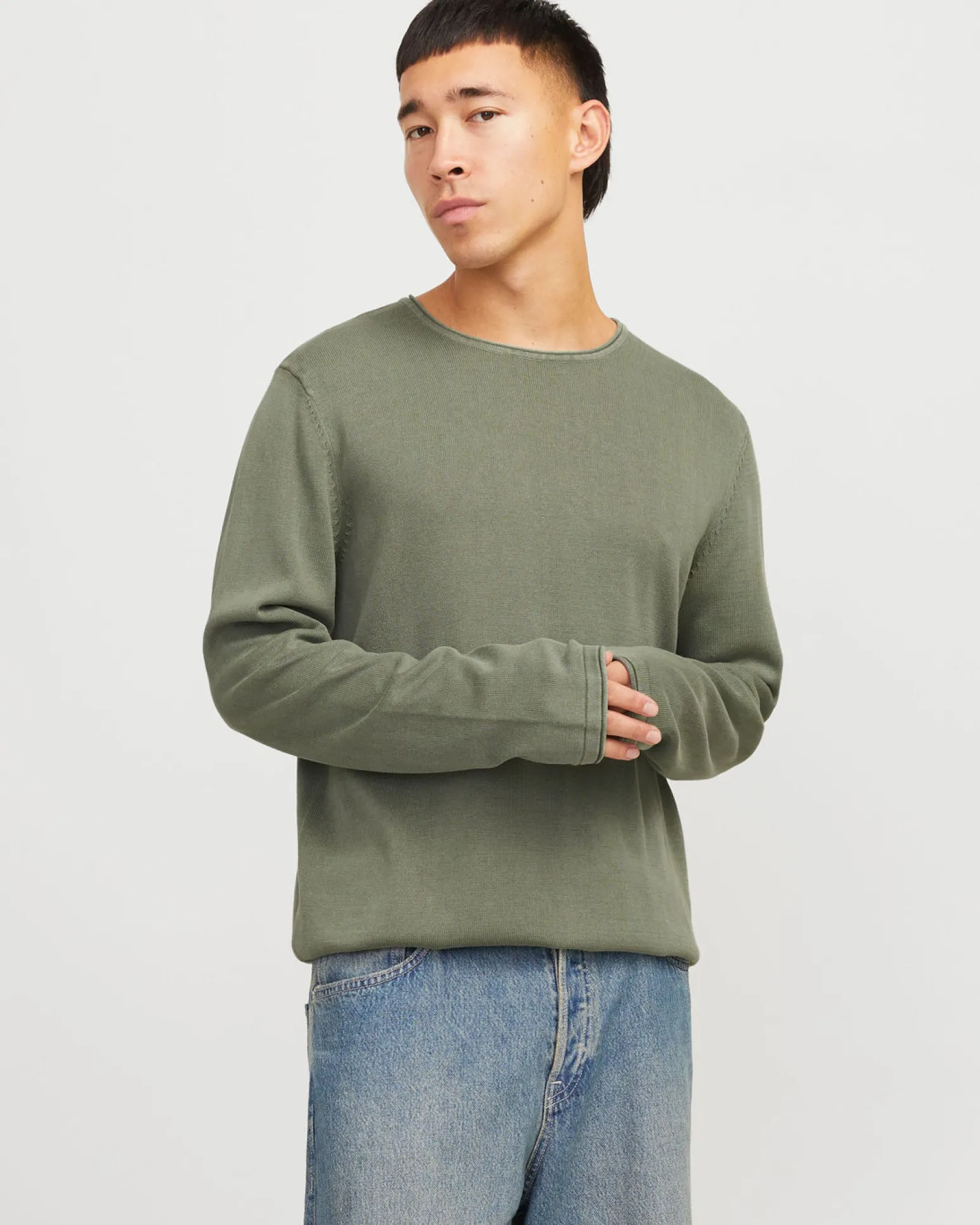 MAGLIA MANICA LUNGA LEO KNIT CREW NECK