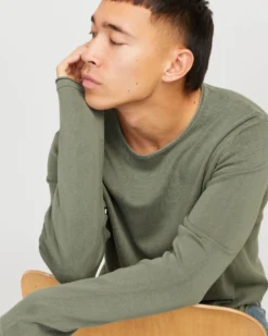 MAGLIA MANICA LUNGA LEO KNIT CREW NECK