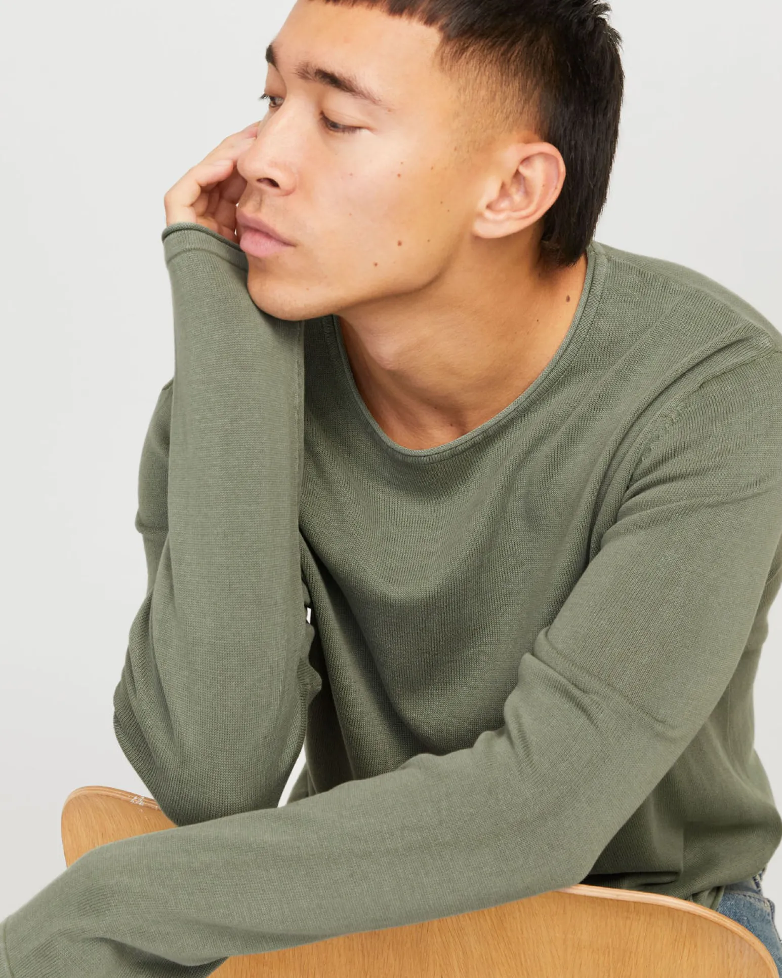 MAGLIA MANICA LUNGA LEO KNIT CREW NECK