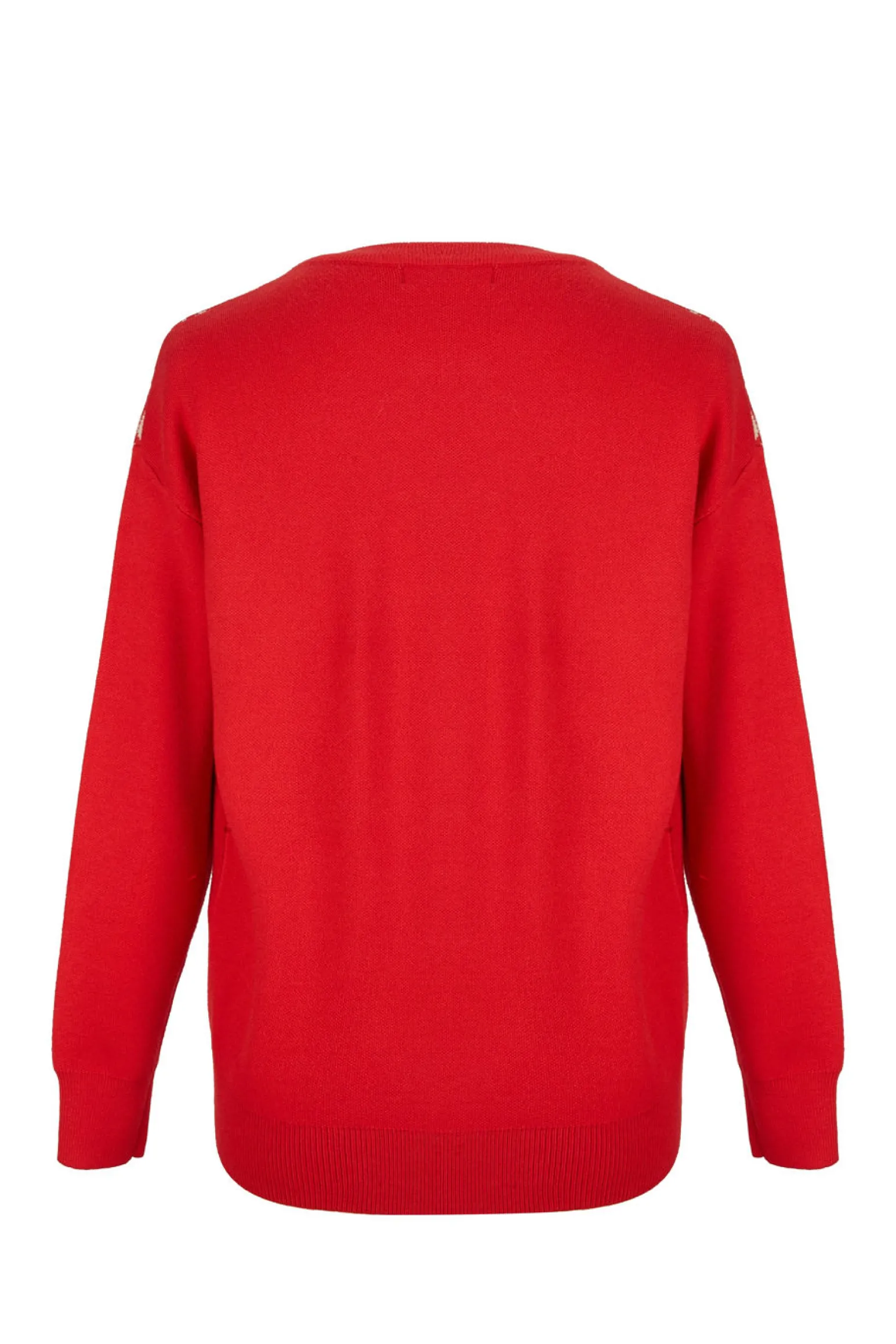 MAGLIA MANICA LUNGA ORSO NATALE