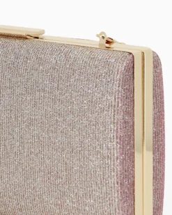 MISS GLOBO- CLUTCH ORO ROSA IN LUREX