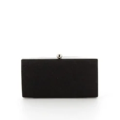 MISS GLOBO - Pochette nera glitterata con chiusura a sfera