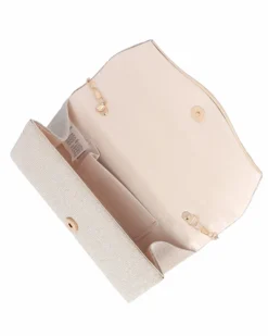 MISS GLOBO - Pochette oro in lurex con strass sulla patta