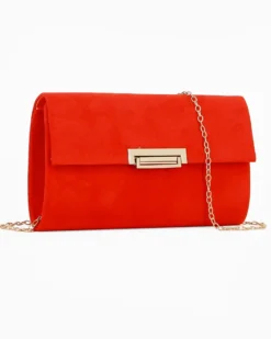 MISS GLOBO - Pochette tracolla arancio effetto scamosciato