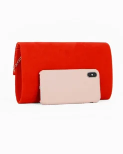 MISS GLOBO - Pochette tracolla arancio effetto scamosciato