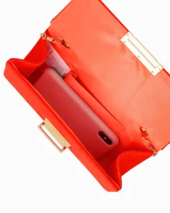 MISS GLOBO - Pochette tracolla arancio effetto scamosciato