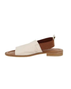 MISS GLOBO - Sandalo beige in VERA PELLE
